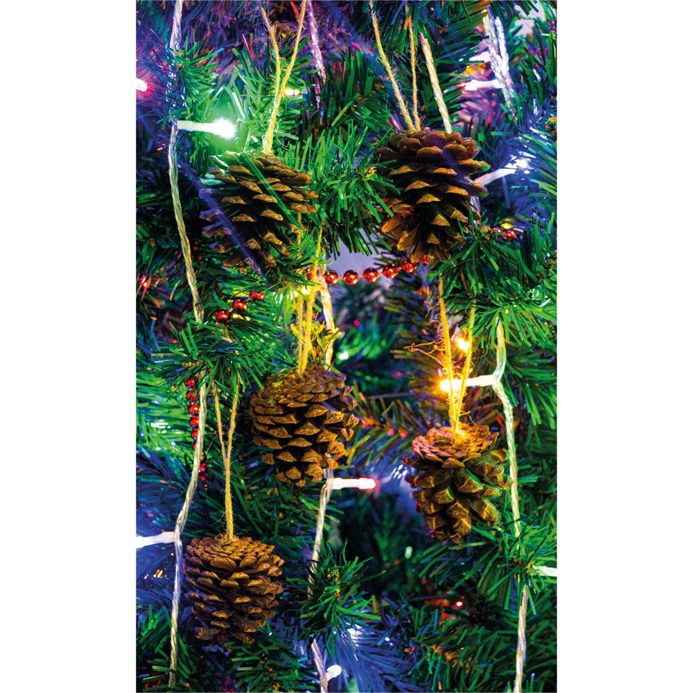 St Helens Brown Hanging Pinecones Ornaments 6 Pack Image 7
