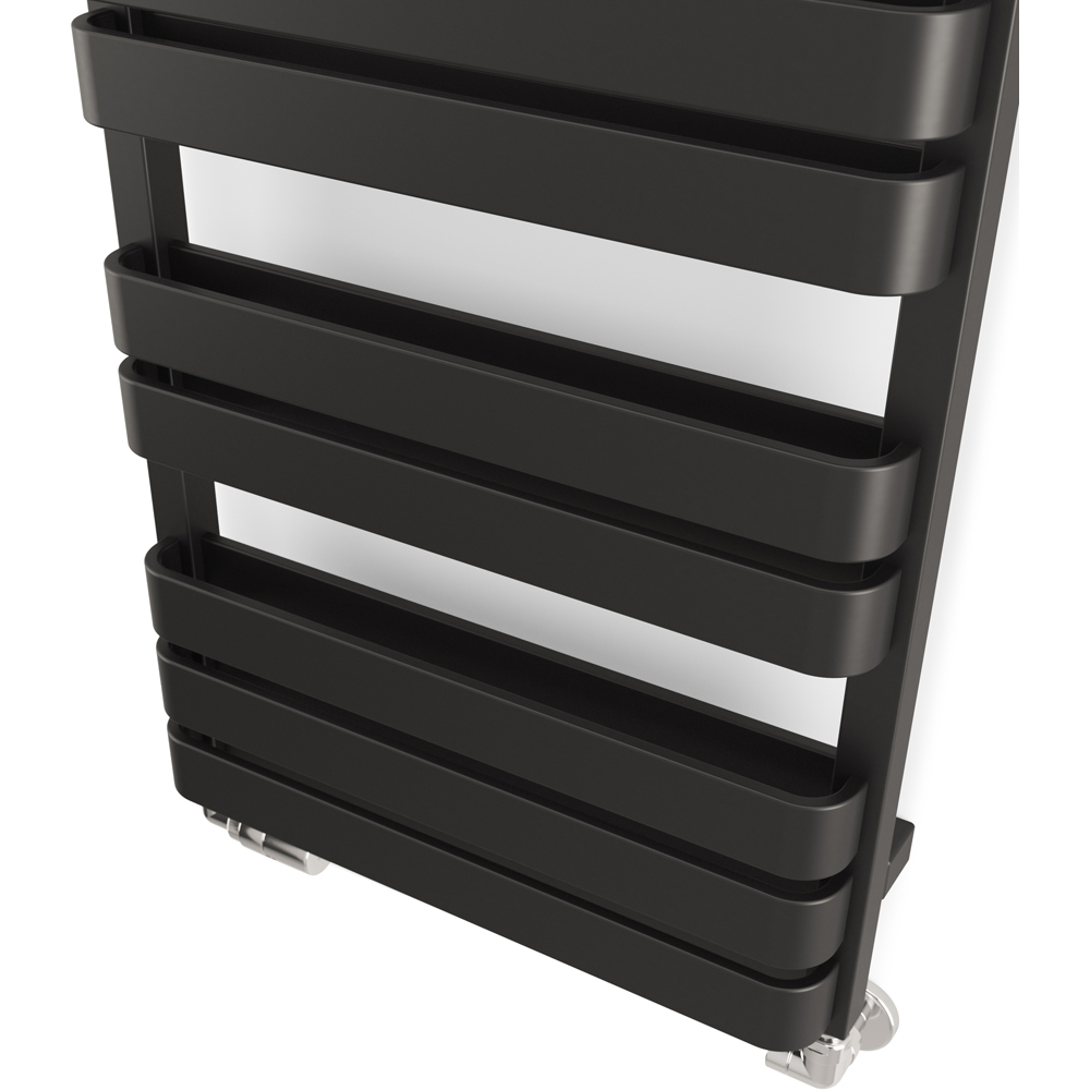 Terma Warp T Bold Matt Black Heated Towel Rail 1569 BTU 655 x 500mm Image 5