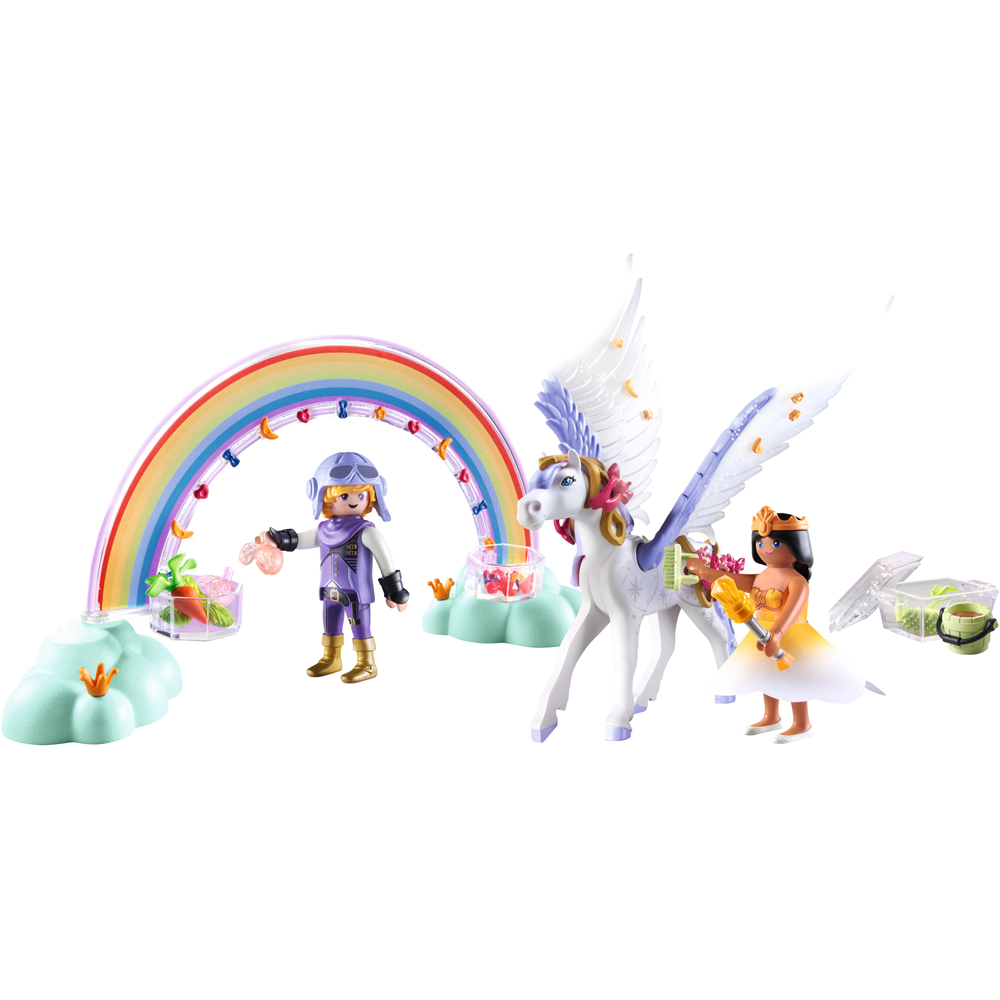 Playmobil Pegasus with Rainbow in the Clouds Playset 85 Piece Image 3
