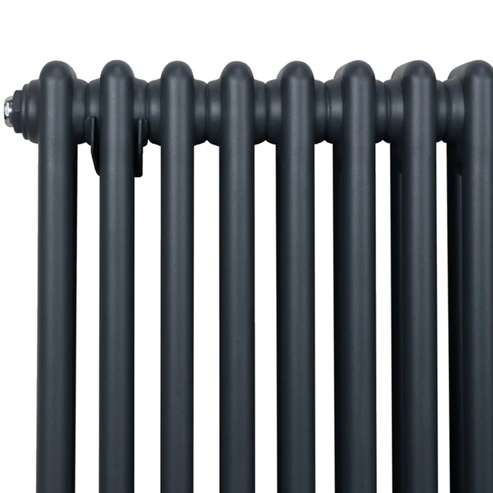 Monster Shop 2121 BTU Anthracite Grey Traditional 2 Column Radiator 1800 x 202mm Image 4
