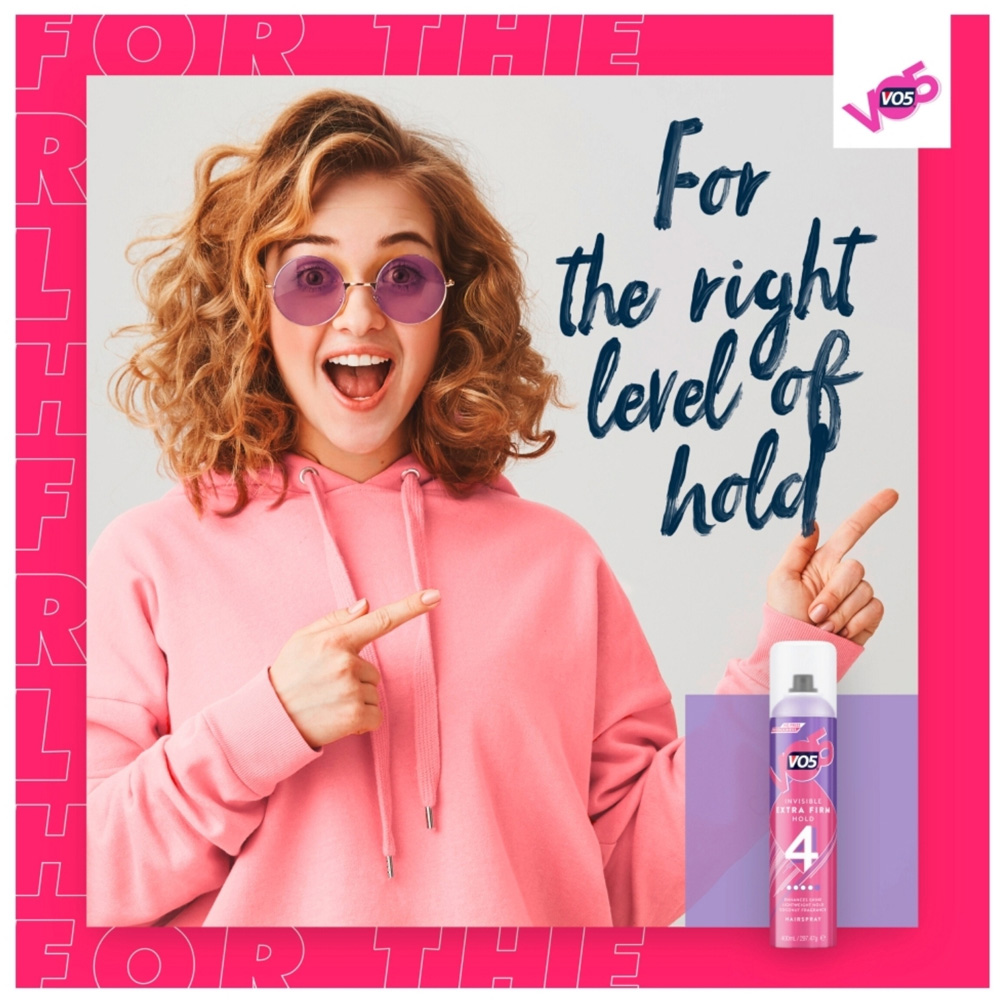 VO5 Invisible Firm Hold Hair Spray with 24H Weather and Humidity Protection 400ml 6 Pack Image 6