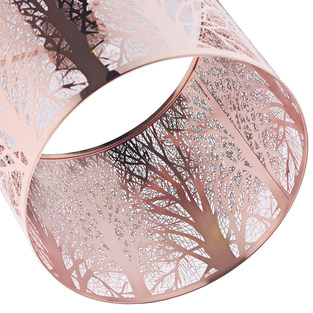 Happy Homewares Polished Copper Metal Forest Pendant Shade Image 5