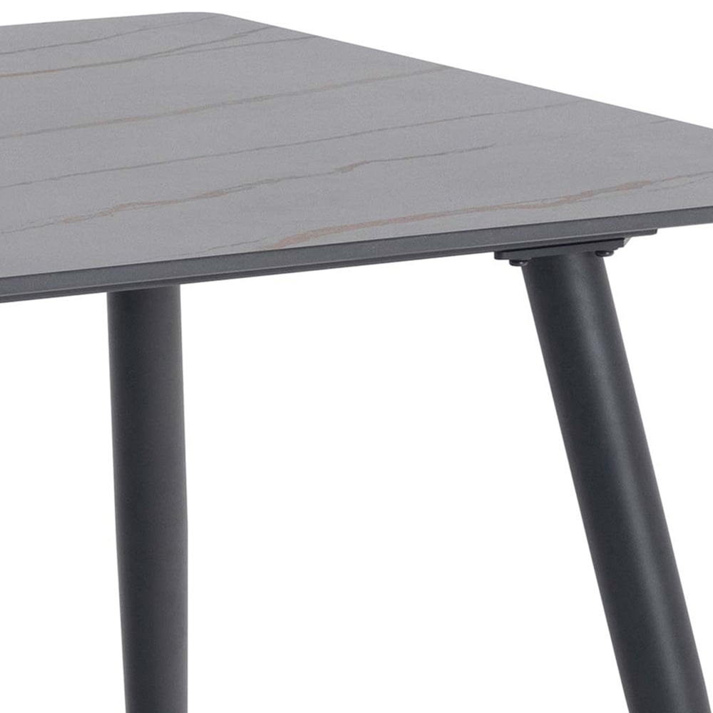 Florence Wicklow 4 Seater Ceramic Dining Table Black Image 5