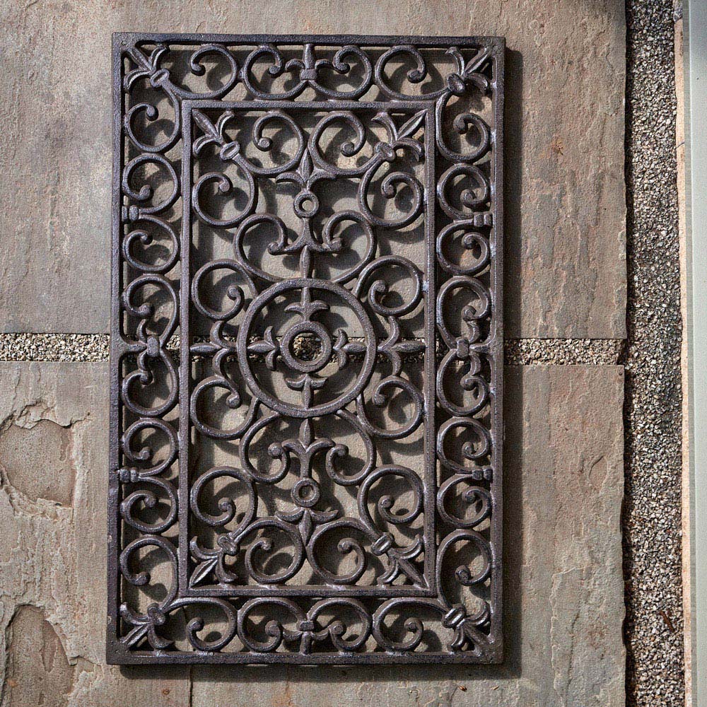 Dibor Ornate Cast Iron Door Mat 35 x 56cm Image 5