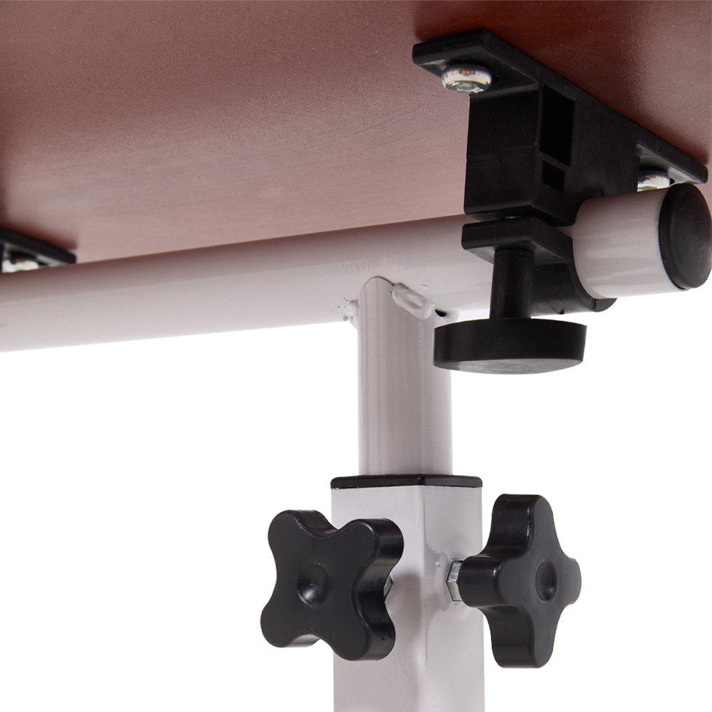 Living and Home White Adjustable C-Shaped Laptop Stand Table 45 x 28cm Image 6