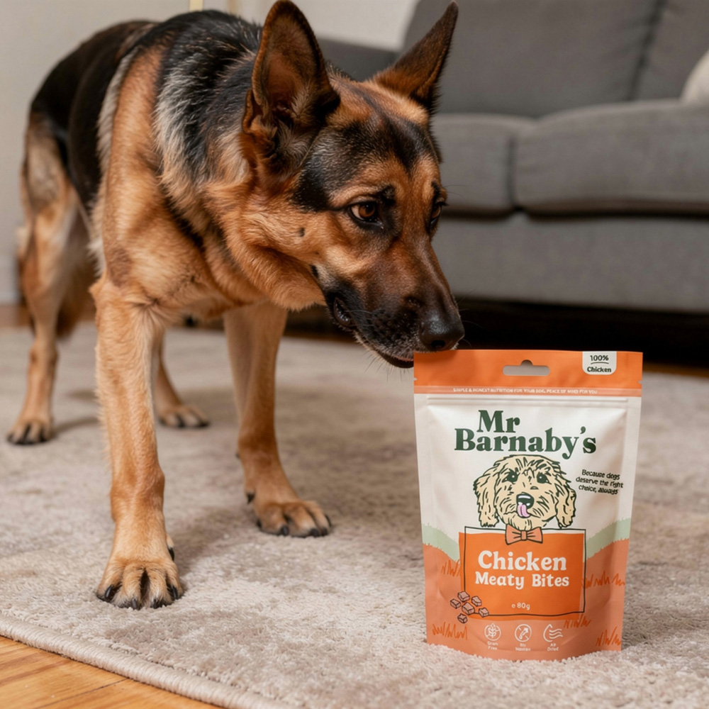 Mr Barnaby's Meaty Bites Dog Treat Bundle 80g 8 Pack Image 4