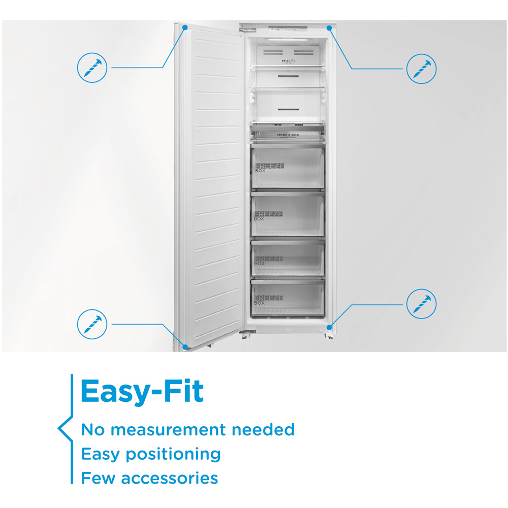Midea MDRE306FGE01D White Total No Frost 212L Upright Freezer Image 7