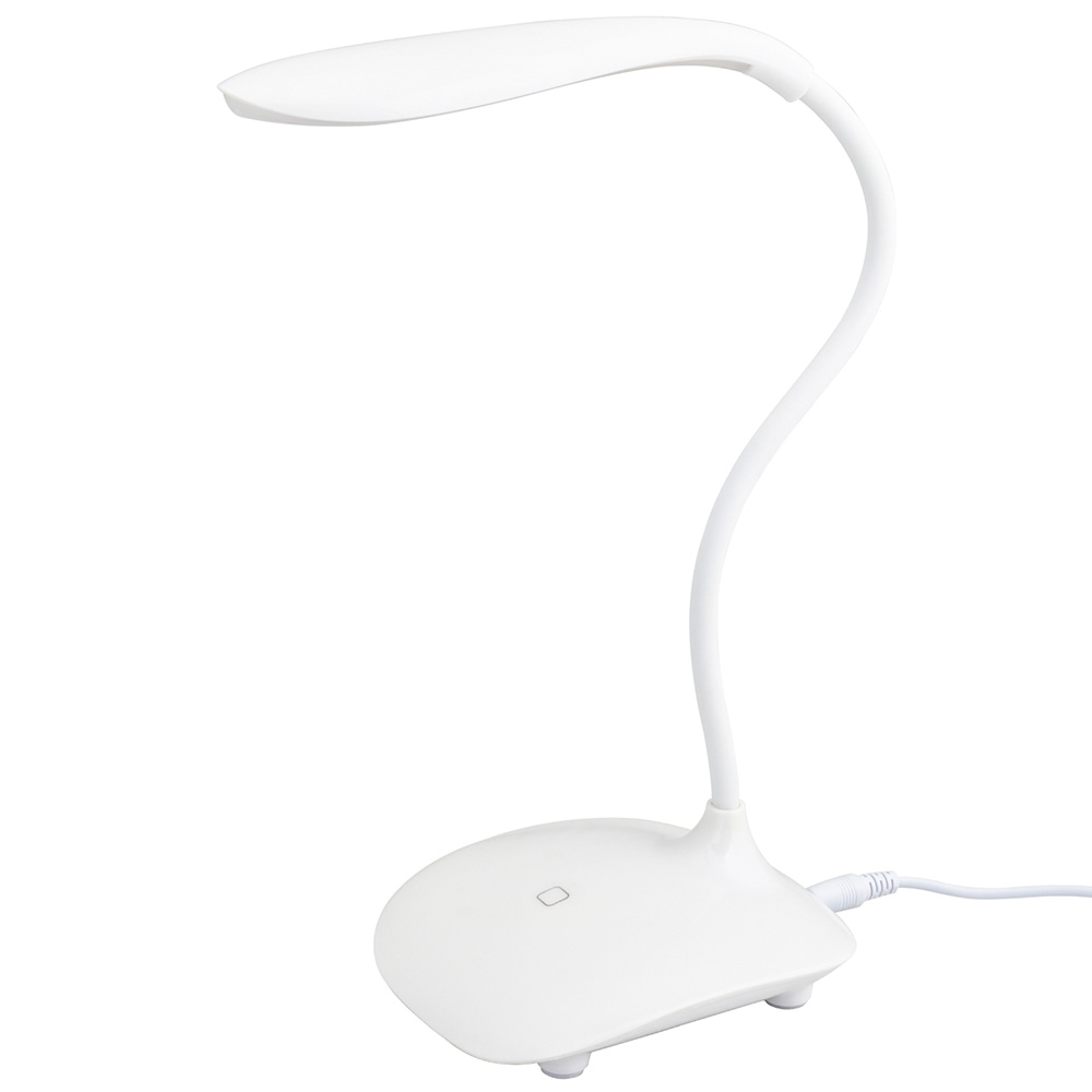 Ice White USB Powered LED Desk Lamp Image 1