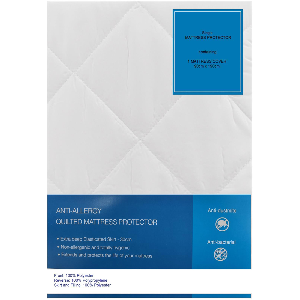 Gr8 Home Single Extra Deep Anti Allergy Quilted Mattress Protector Image
