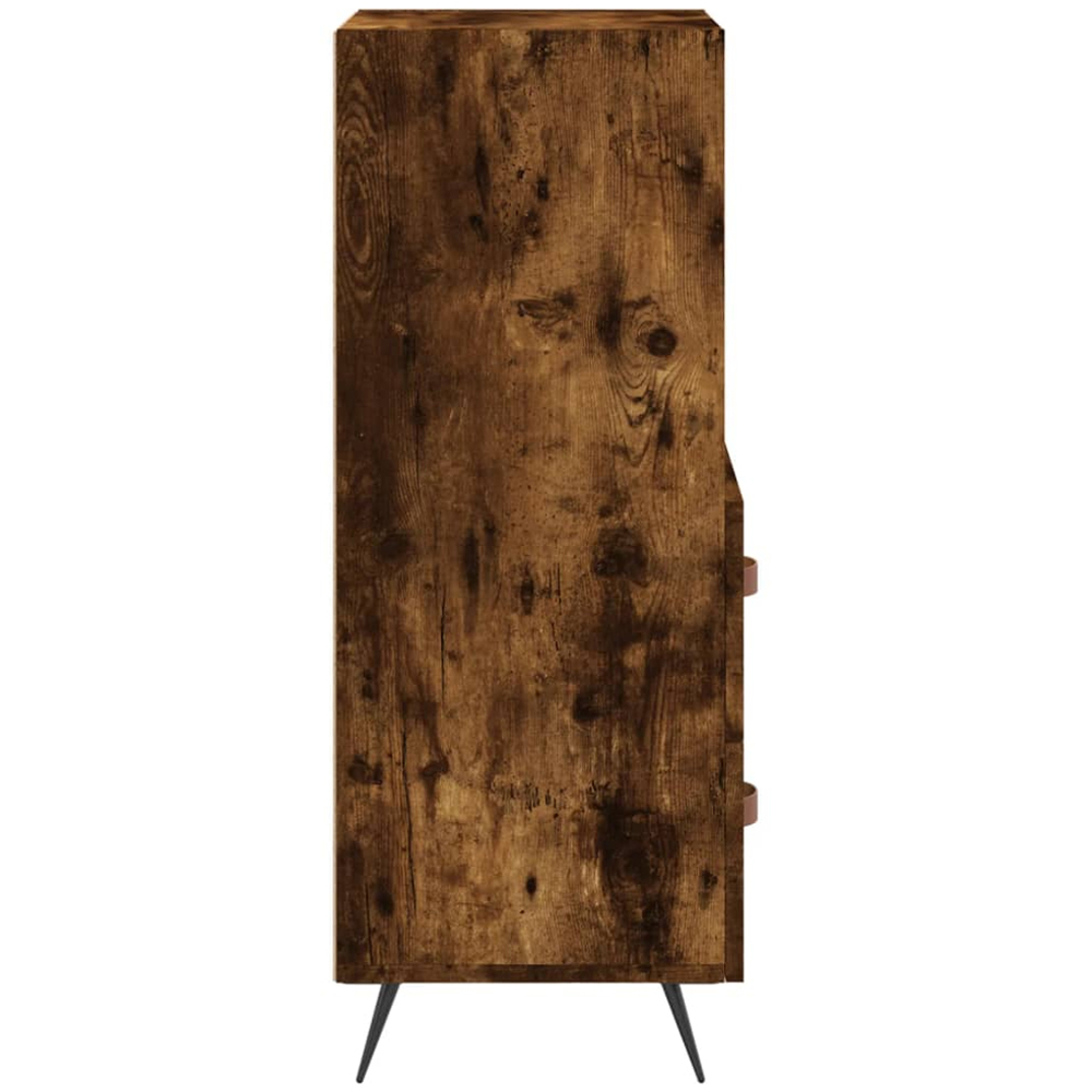 vidaXL 2 Drawer 2 Shelf Smoked Oak Sideboard Image 7
