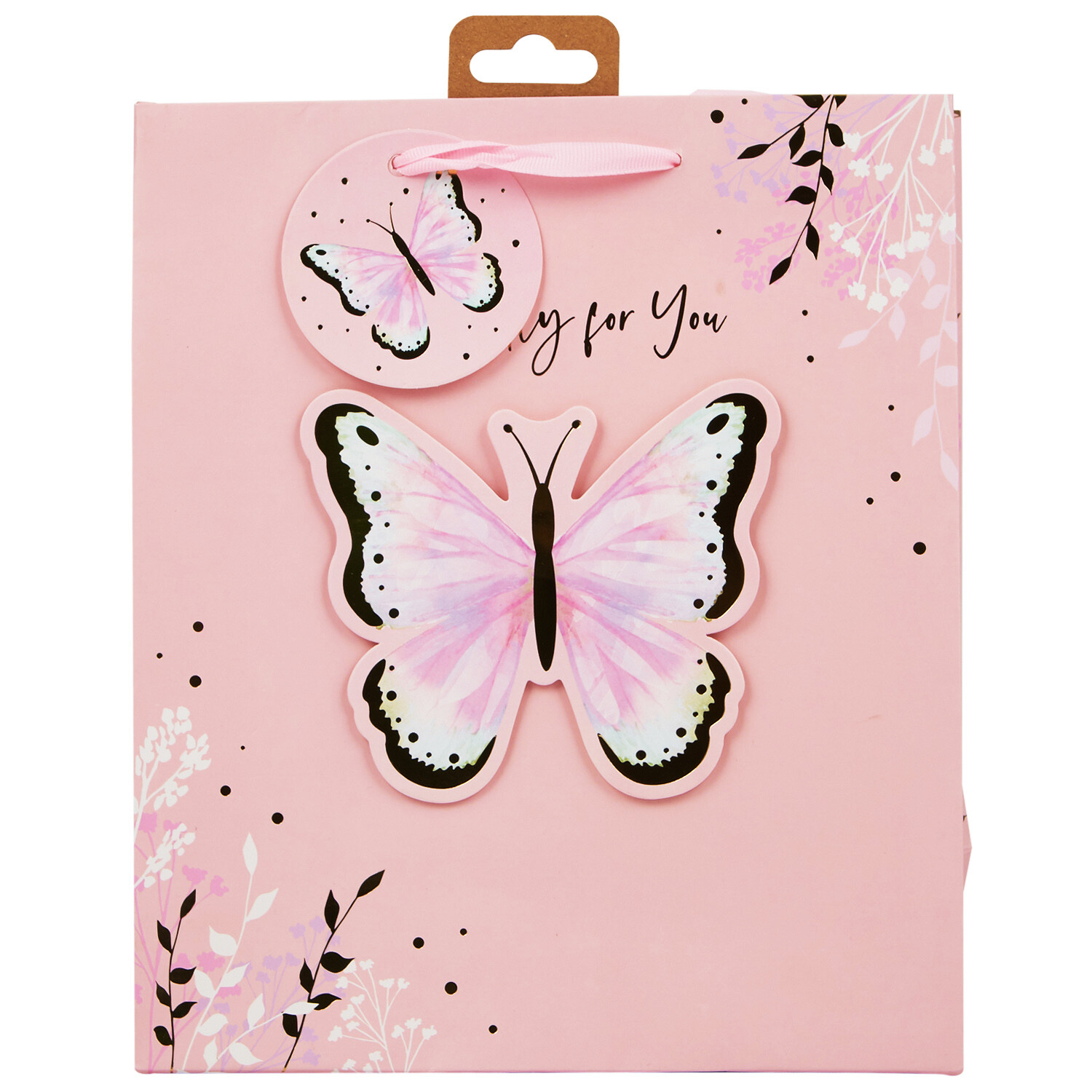 3D Butterfly Bag Medium - Pink Image 2