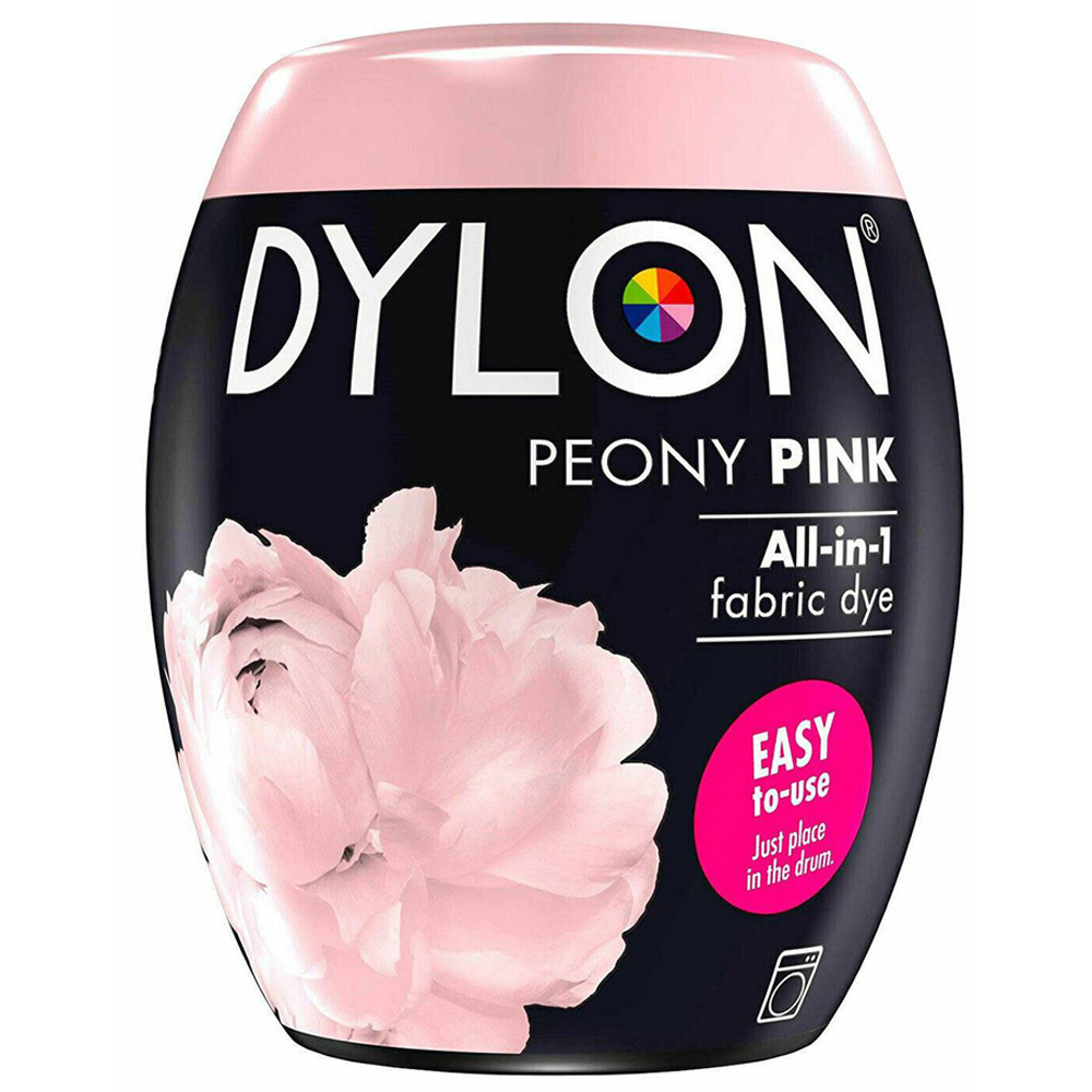 Dylon Peony Pink Washing Machine Fabric Dye Pod 350g 3 Pack Image 3
