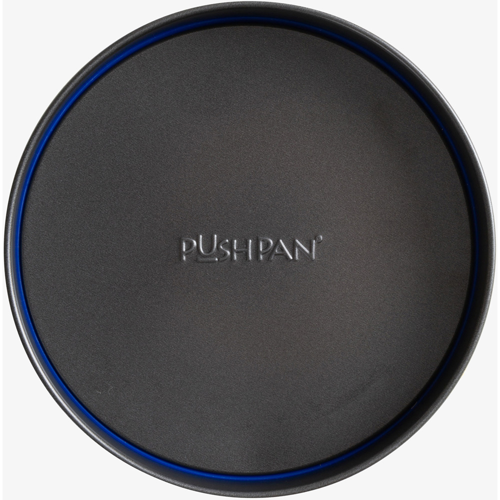 Wham PushPan 20cm Set of 2 Light Grey and Pewter Shallow Tin Image 3