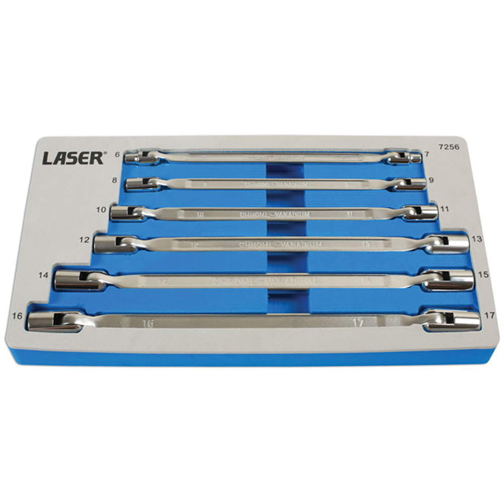 Laser 7256 6 Piece Flexible Socket Spanner Set Image 2