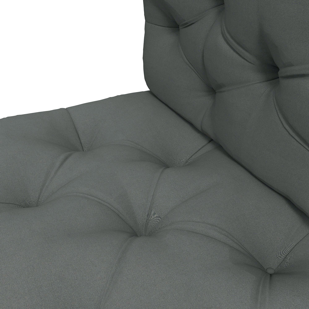 Outsunny Light Grey 2 Piece Pallet Back and Seat Replacement Cushion 80 x 120cm Image 3