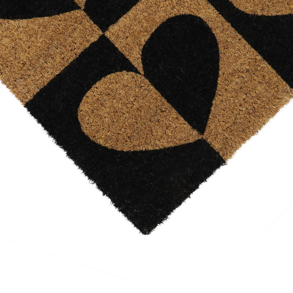 JVL Heart To Heart Latex Coir Door Mat 40 x 70cm Image 4