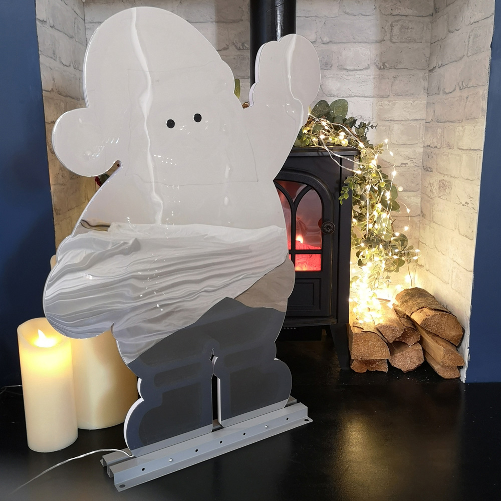 Samuel Alexander Infinity Light Up Standing Santa Christmas Decoration 74cm Image 3