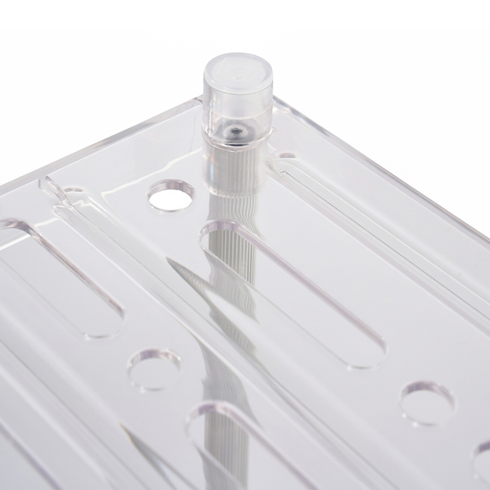 Living and Home 4 Shelf Clear Rolling Storage Cart Image 3