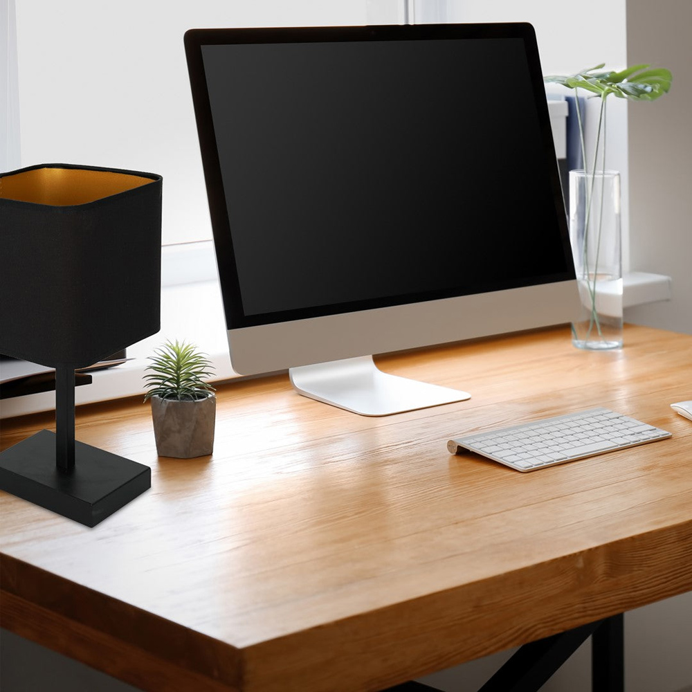 Milagro Napoli Black Table Lamp 230V Image 6