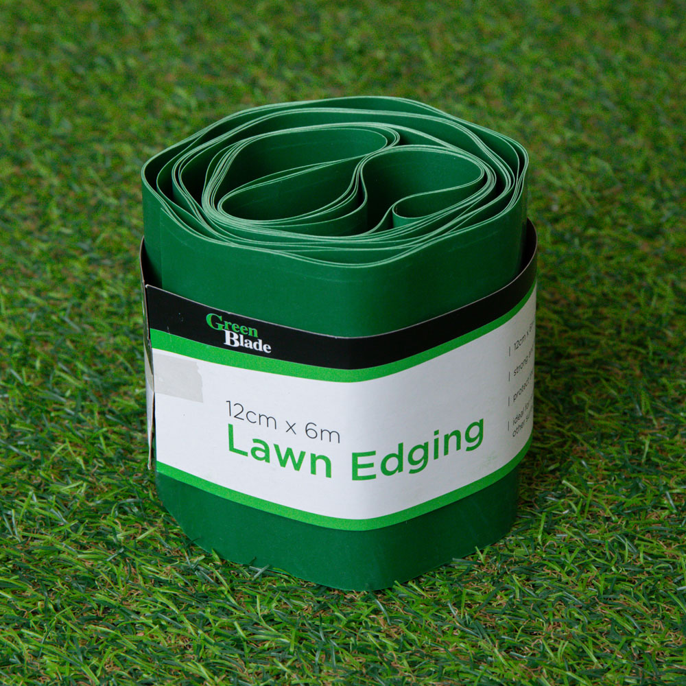 Samuel Alexander Green Plastic Corrugated Lawn Garden Edging Border Image 5