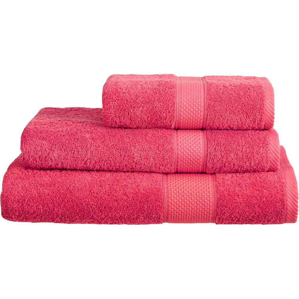 Imperial Hotel Quality Raspberry Combed Cotton Turkish Bath Mat Image 1