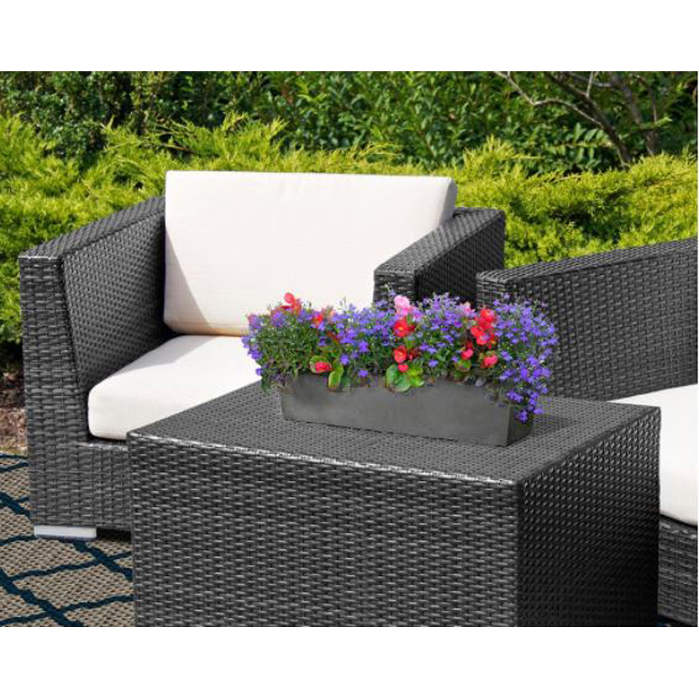 Primeur Tierra Verde Sonata Steel Grey Trough 15cm 2 Pack Image 4