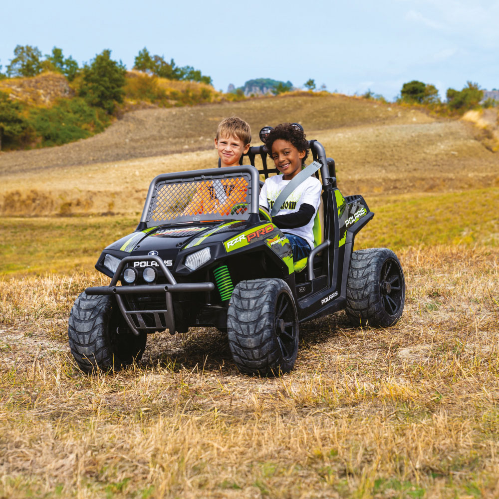 PEG Polaris RZR Pro Kids Electric Ride-On Off-Road Vehicle Green Shadow 24V Image 2