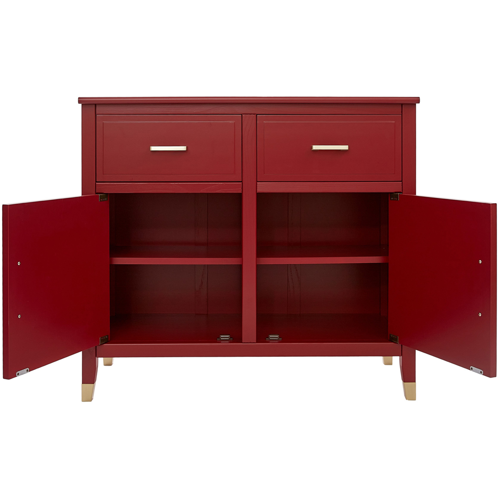 Palazzi 2 Doors 2 Drawers Red Sideboard Image 5