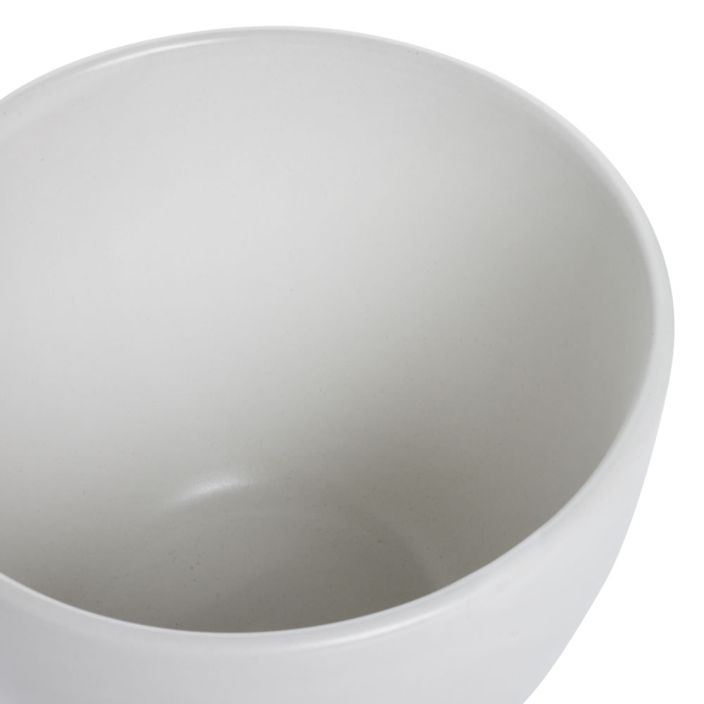 Wilko Bowl Ceramic Oval Cream Image 3