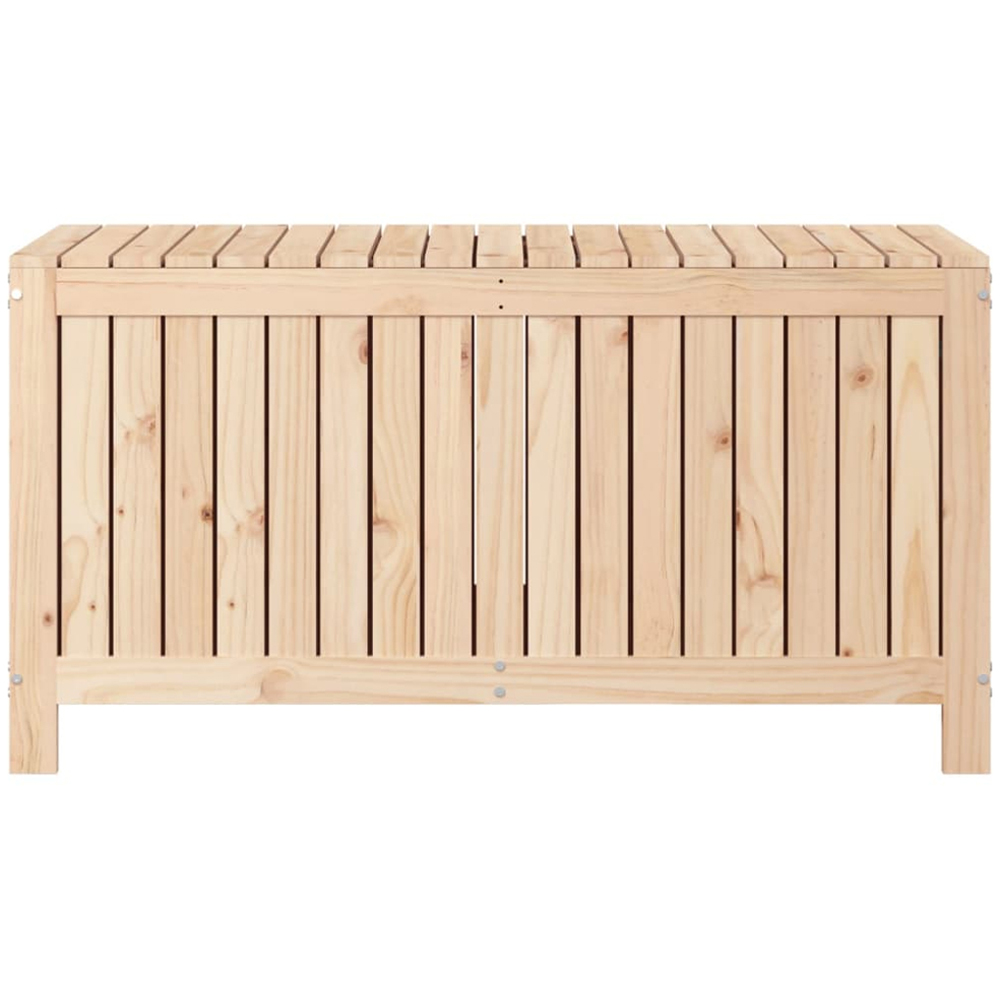 vidaXL 64 x 121 x 55cm Brown Pine Wood Garden Storage Box Image 5
