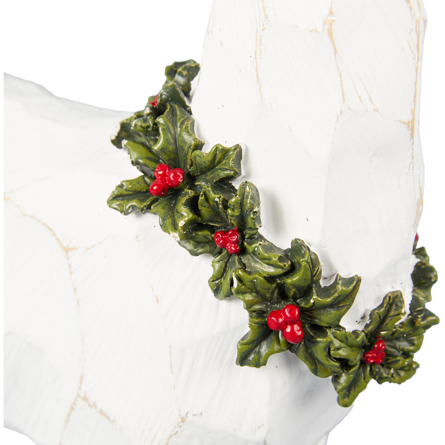 Wood Effect Reindeer - White Image 5