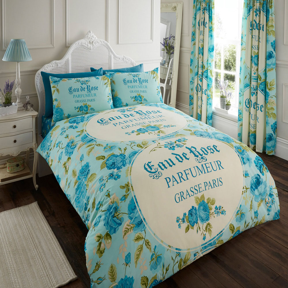 Smart Living Iola King Teal Duvet Cover Set Image 4