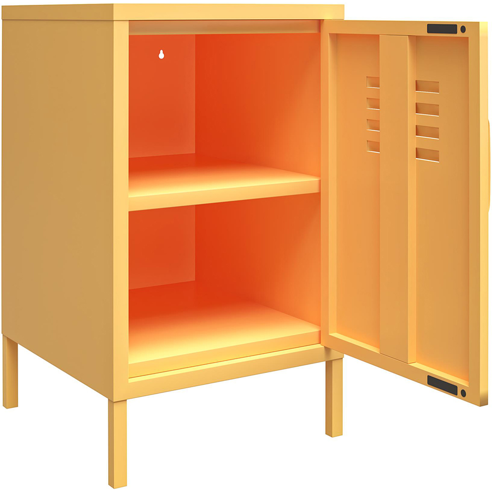 Novogratz Cache Yellow Metal Locker End Table Image 4