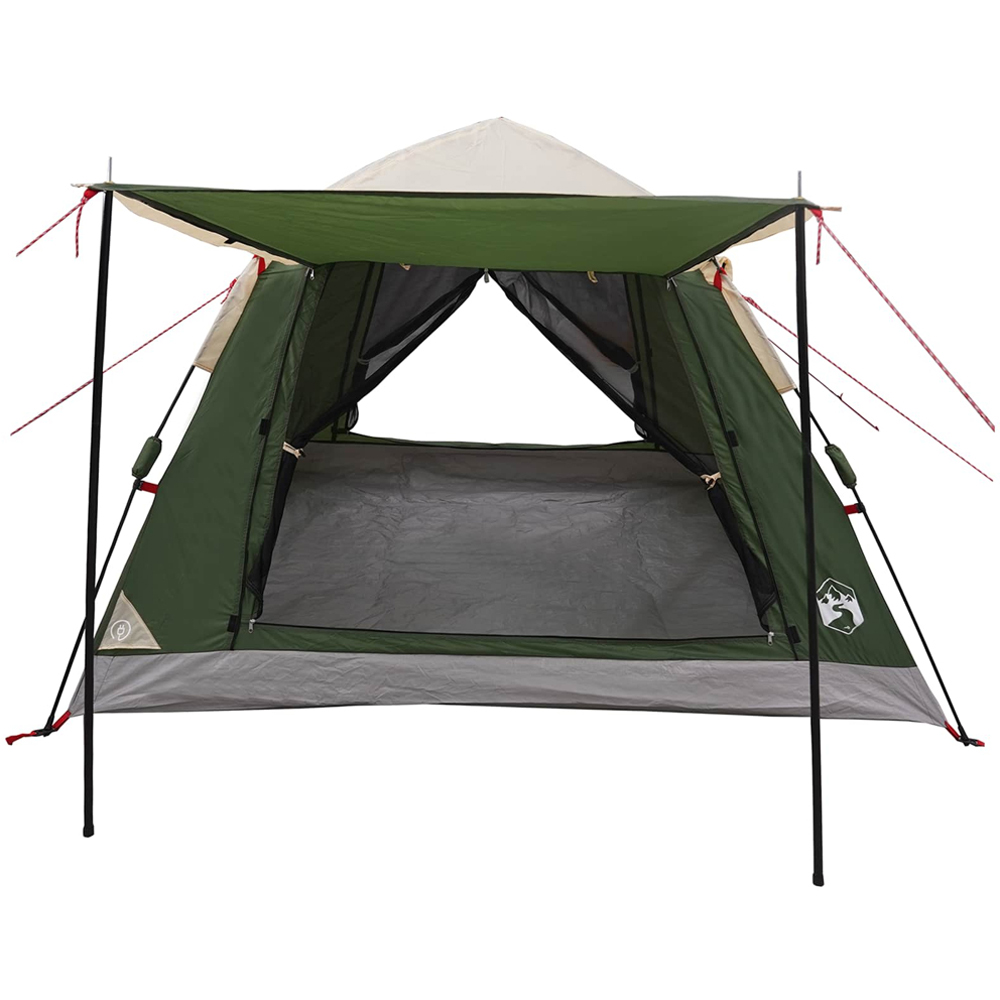 vidaXL 3 Person Instant Camping Tent with Rainfly Green Image 5