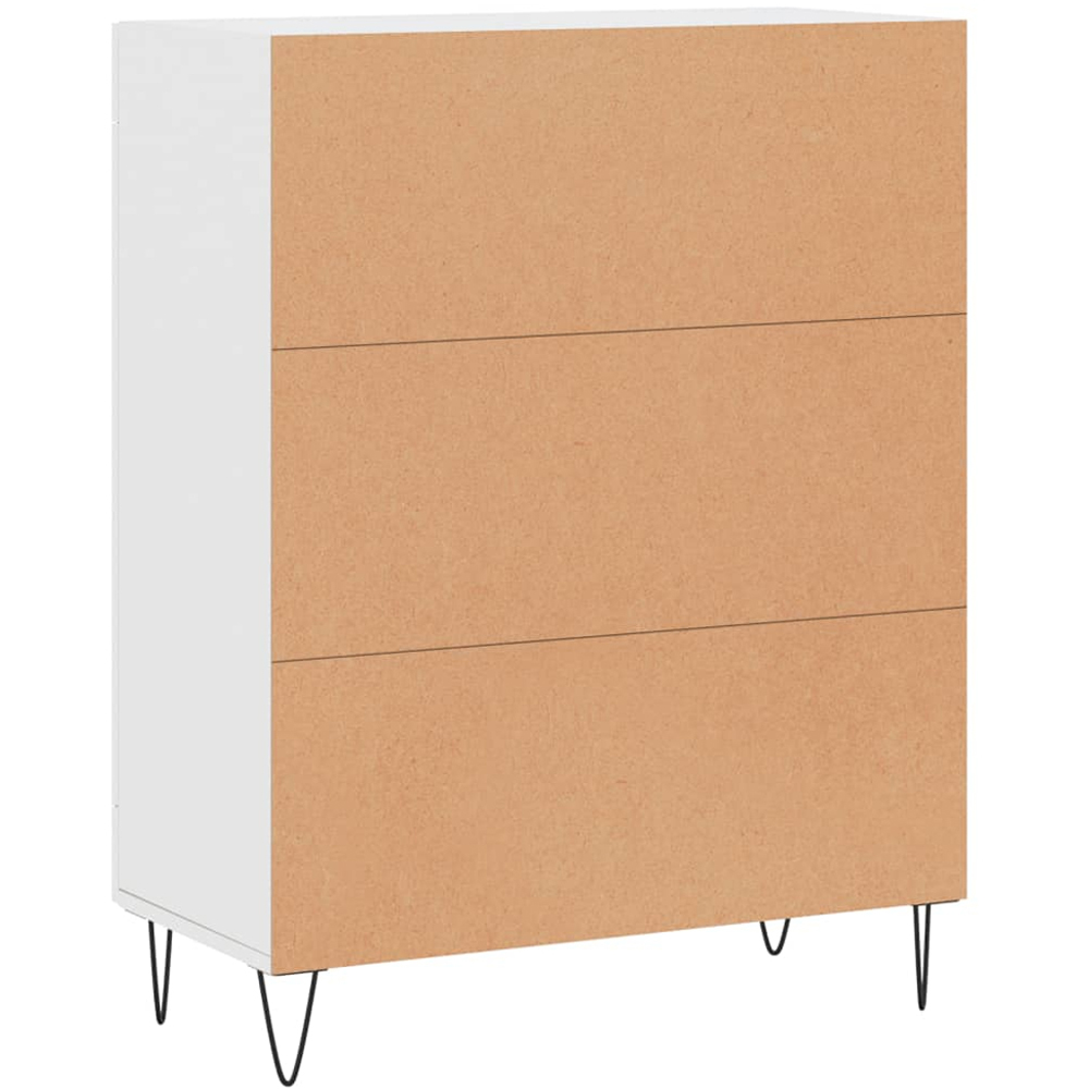 vidaXL 2 Glass Door White Sideboard Image 8