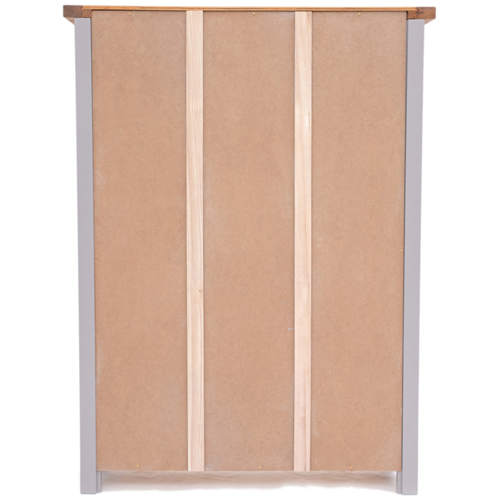 Rocca 4 Shelf Grey Wide Bookcase Image 5