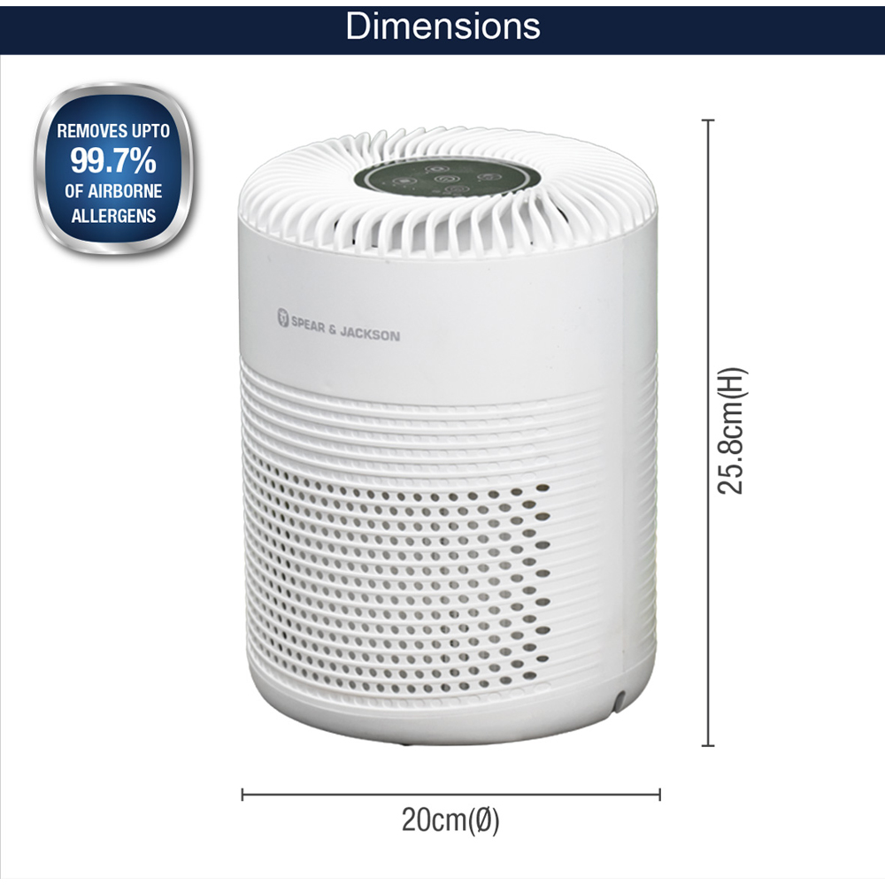 Spear & Jackson Air Purifier with Night Light Image 9