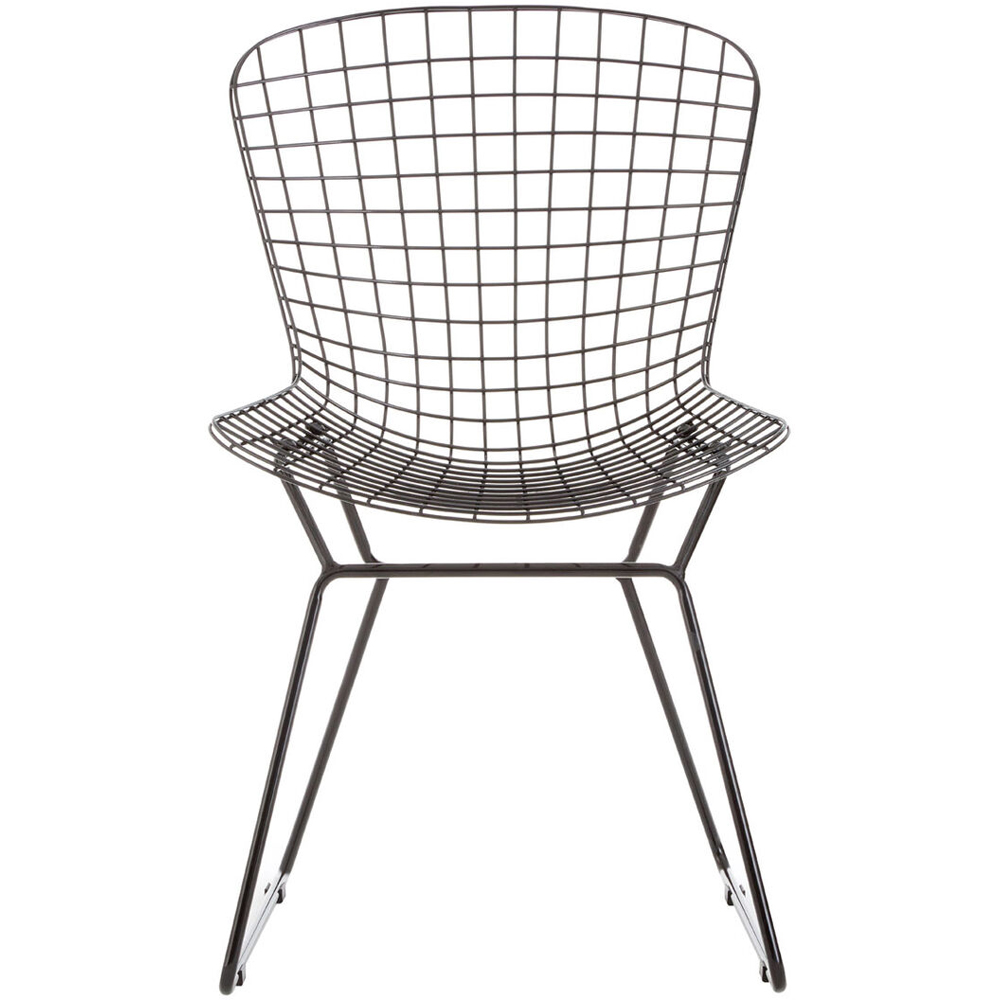 Premier Housewares District Black Metal Wire Accent Chair Image 2