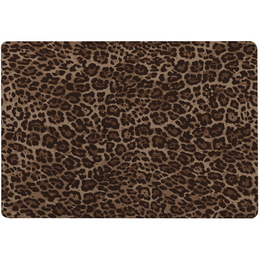 Benjamin Tate Design Faux Wool Large Leopard Print Rug 200 x 140cm Image 1