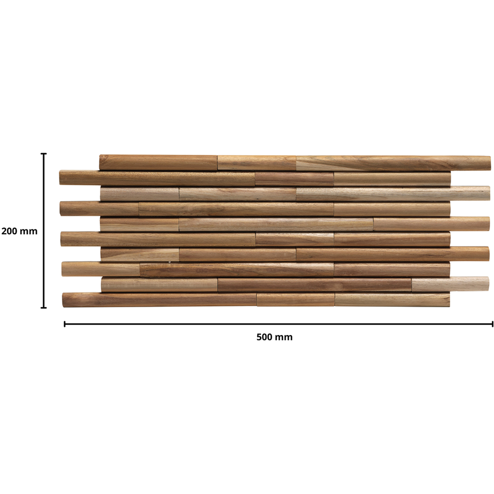 Wallsupply UltraWood Round Teak Wall Panel 10 Pack Image 5