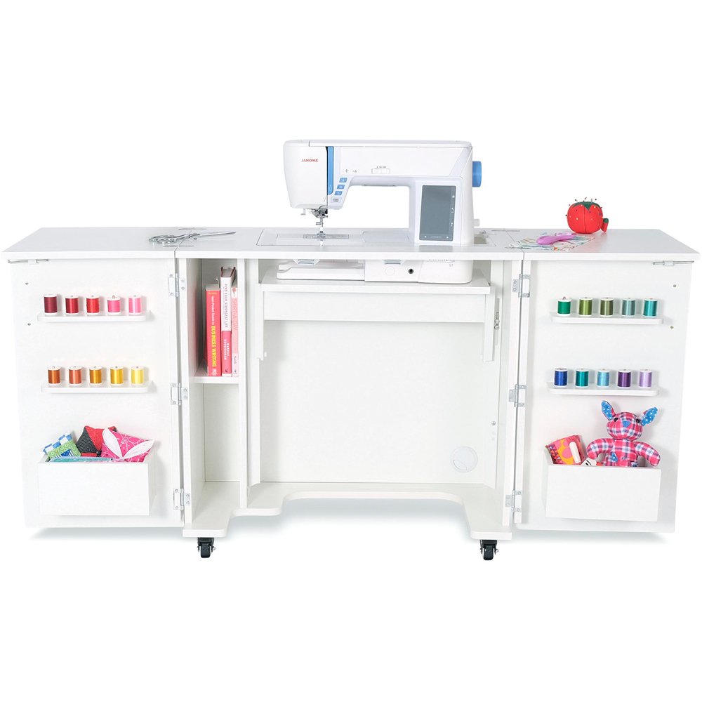 Arrow Cabinets Bandicoot K8211 Ash White Fold-Away Sewing Cabinet Image 3