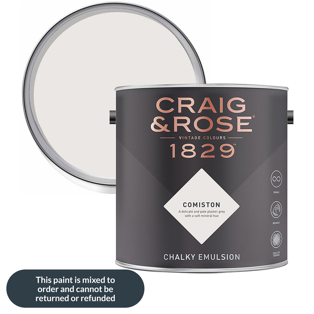 Craig & Rose 1829 Vintage Walls and Ceilings Comiston Chalky Matt Emulsion Paint 2.5L Image 1