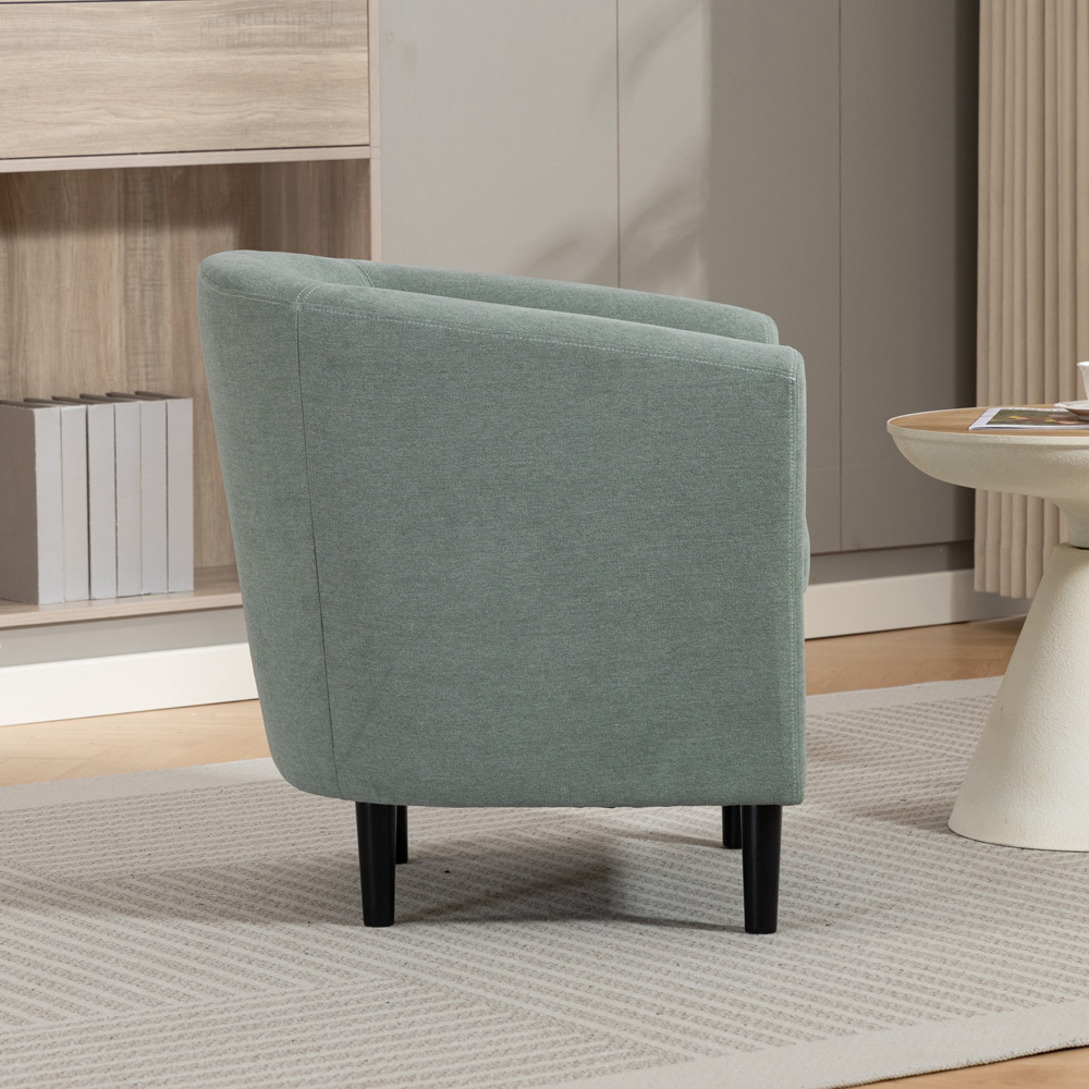 Artemis Home Beulah Duck Egg Fabric Accent Chair Image 5