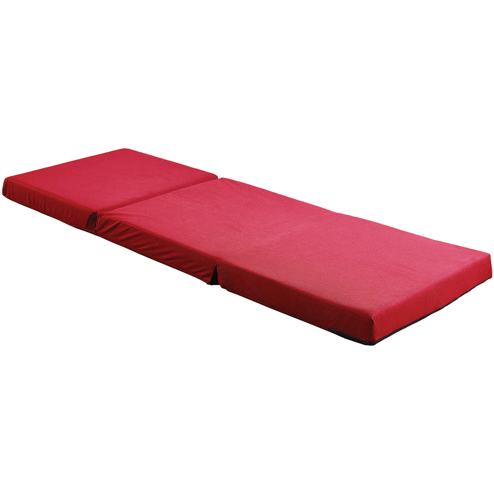 Visco Therapy Single Red Folding Futon Z Bed Mattress Image 3
