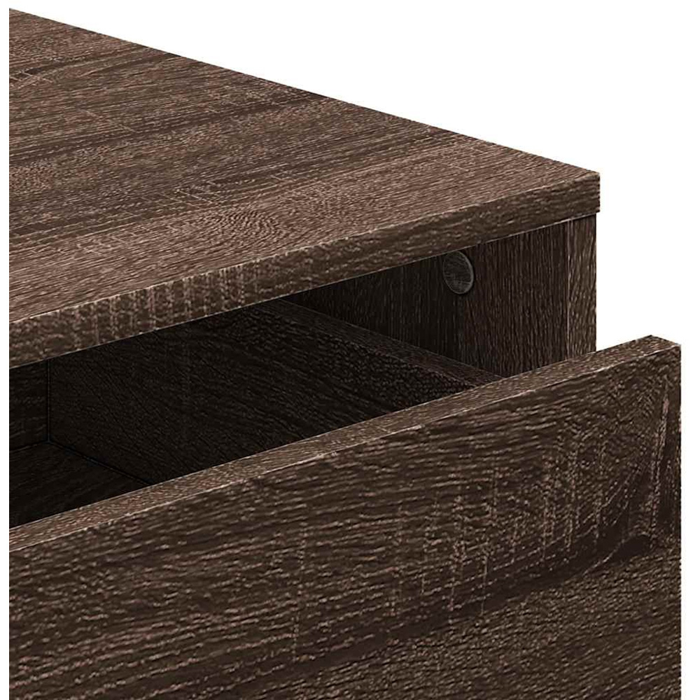 vidaXL 4 Drawer Brown Engineered Wood Chest of Drawers Image 7