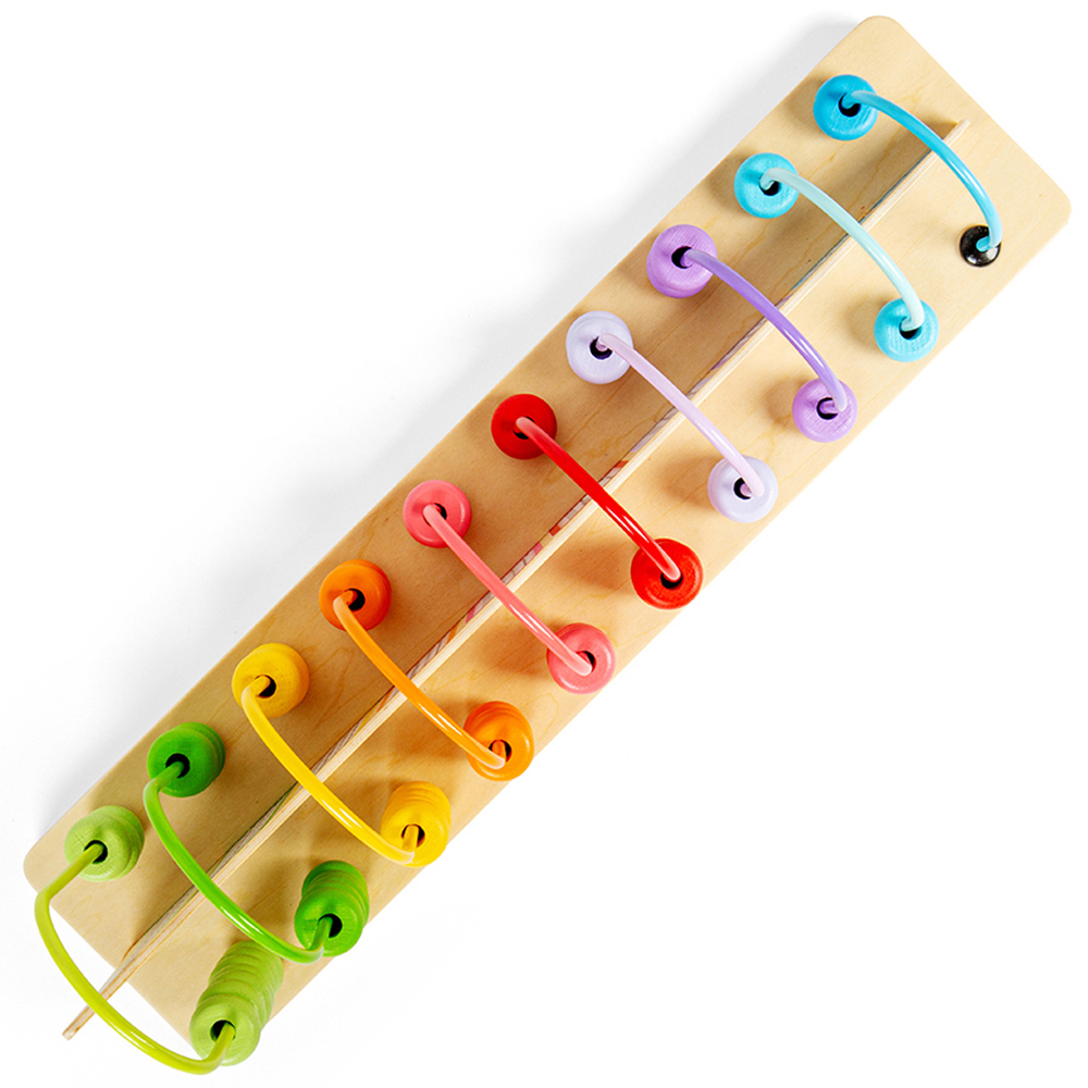 Bigjigs Toys Wooden Rainbow Counting Abacus Image 4