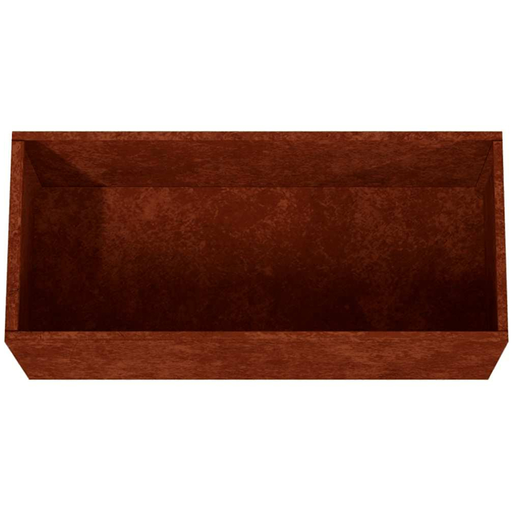 vidaXL Brown Corten Steel Garden Planter 62 x 30 x 29cm Image 6