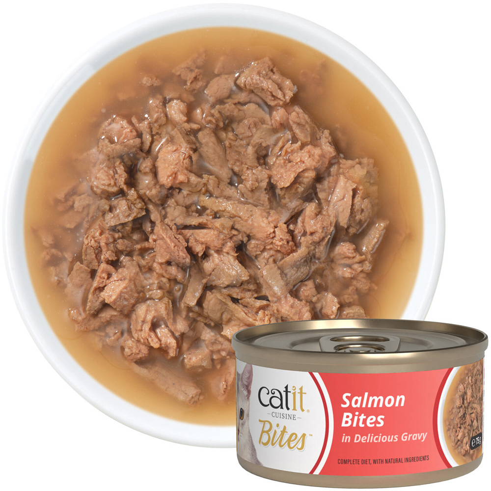 Catit Bites Wet Cat Food Salmon Image 2
