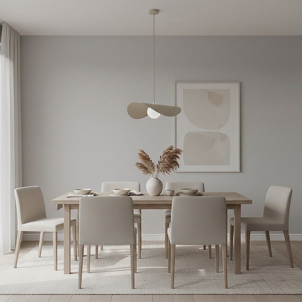 Emibig Ritual Beige G9 Large Ceiling Pendant Light Image 4