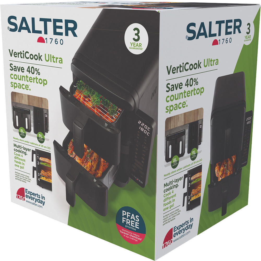 Salter VertiCook Ultra Air Fryer Black Image 5